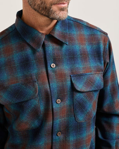 Pendleton Shop Men's Plaid Wool Board Shirt: Stylish Comfort