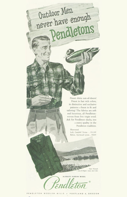 Pendleton Shop Men's Plaid Wool Board Shirt: Stylish Comfort