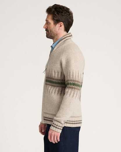 Pendleton Buy Men's Sawtooth Buck Lambswool Zip Cardigan Sweater