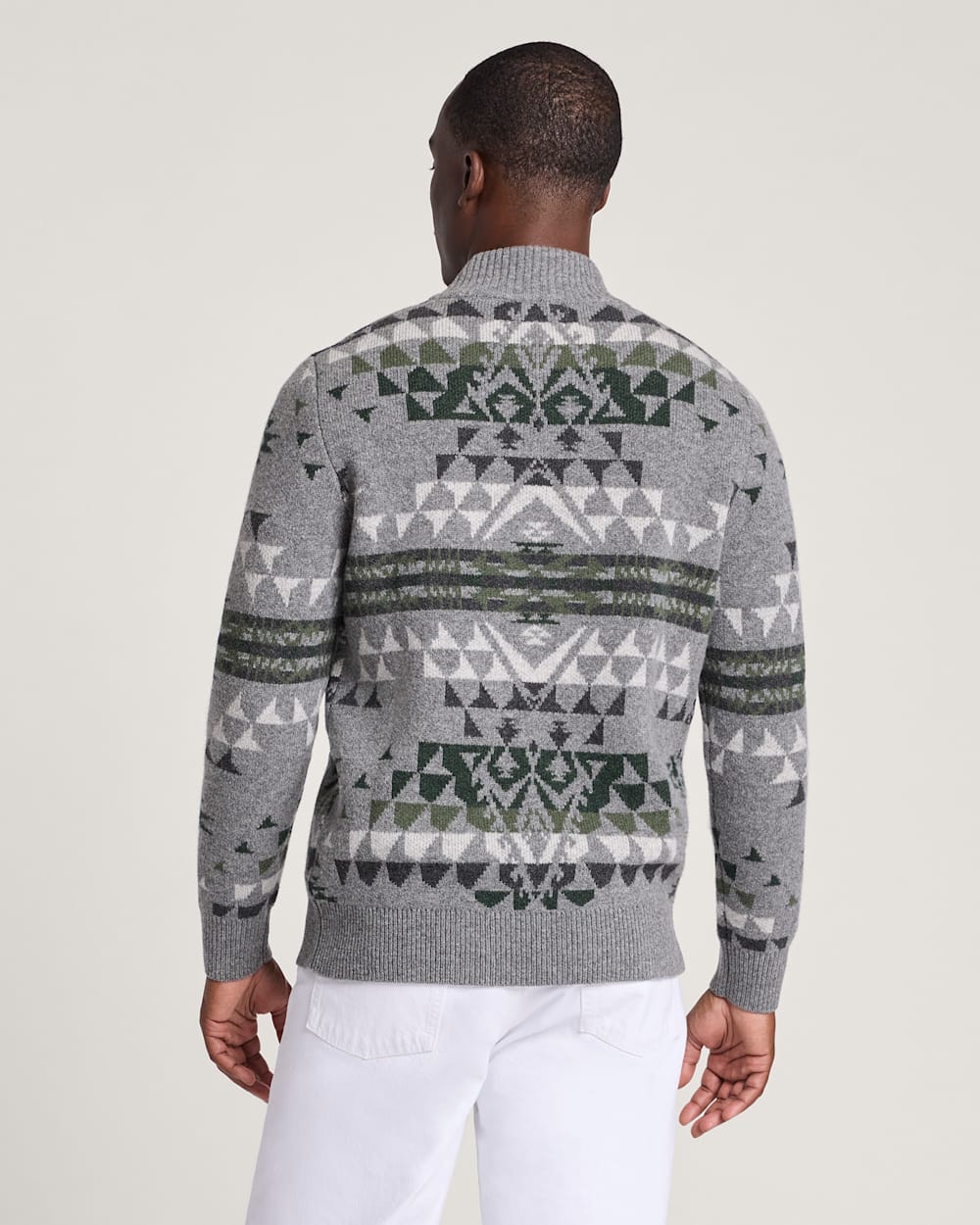 Pendleton Shop Men's Autumn Birch Lambswool Quarter-Zip Sweater in Sweaters