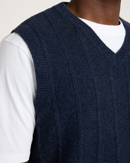 Pendleton Shop Men's Mixed Stitch Merino Vest in Sweaters