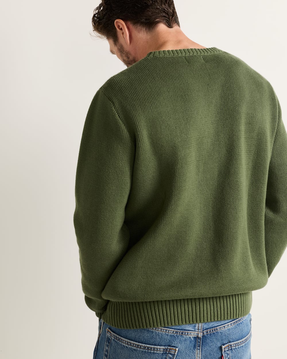 Pendleton Shop Men's Lake Scene Cotton Pullover Long-Sleeve Sweater