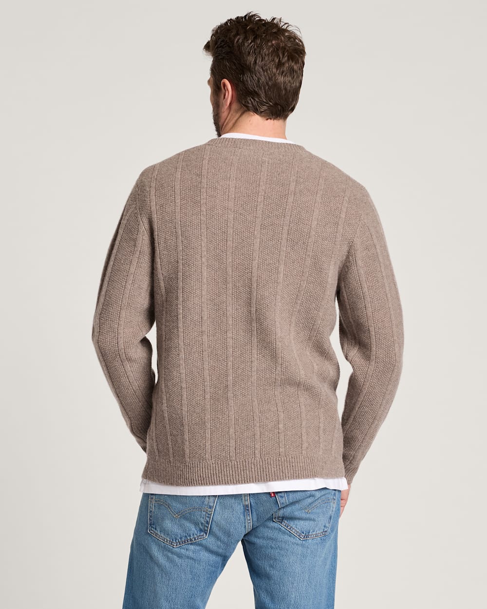 Pendleton Shop Men's Mixed Stitch Merino V-Neck in Sweaters