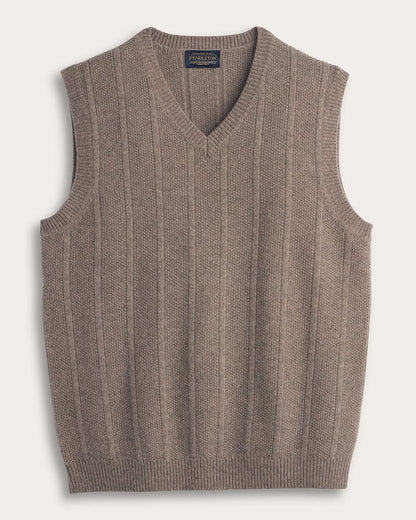 Pendleton Shop Men's Mixed Stitch Merino Vest in Sweaters