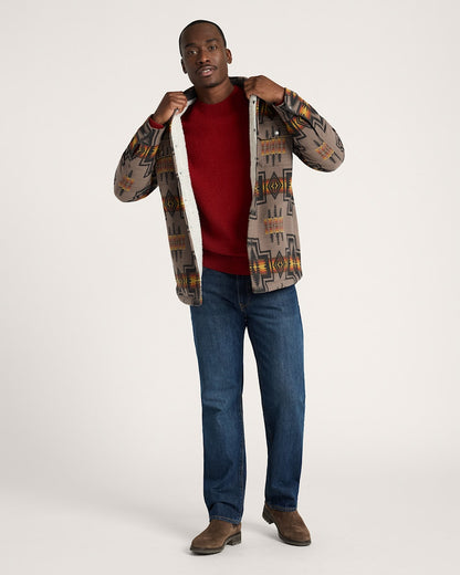 Pendleton Buy Men's Harding Cotton Chamois Sherpa Lined Shirt Jacket