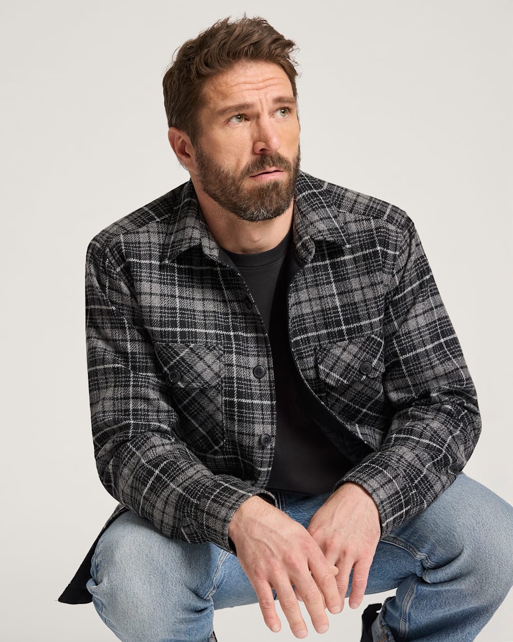 Pendleton Shop Men's Plaid Quilted CPO Jacket in Jackets & Coats