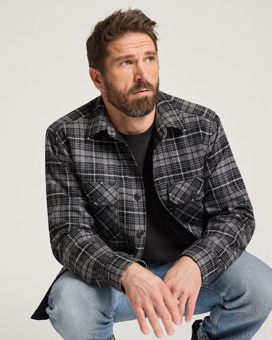 Pendleton Shop Men's Plaid Quilted CPO Jacket in Jackets & Coats
