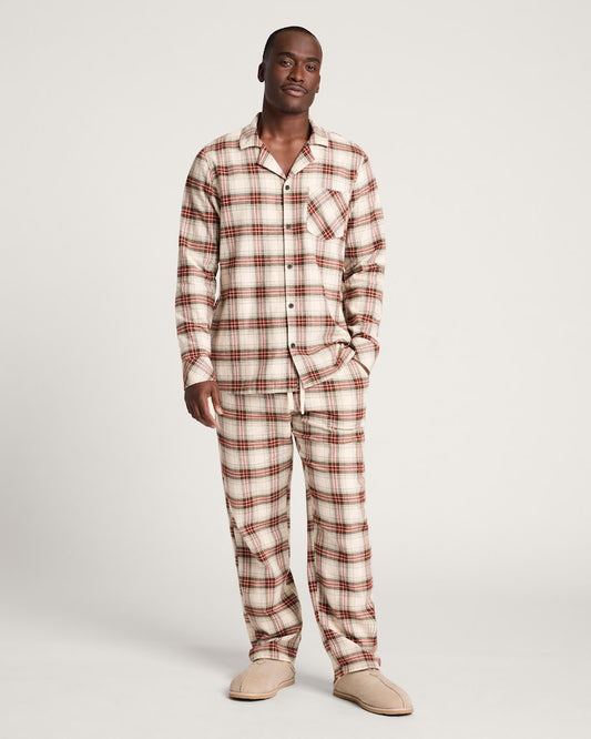 Pendleton Shop Men's Plaid Flannel Pajama Set in Sleepwear