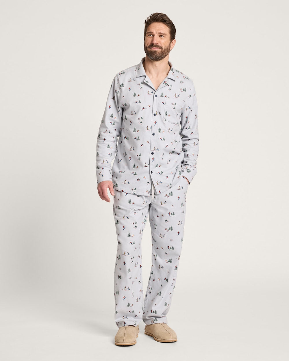Pendleton Shop Men's Ski Print Flannel Pajama Set in Sleepwear