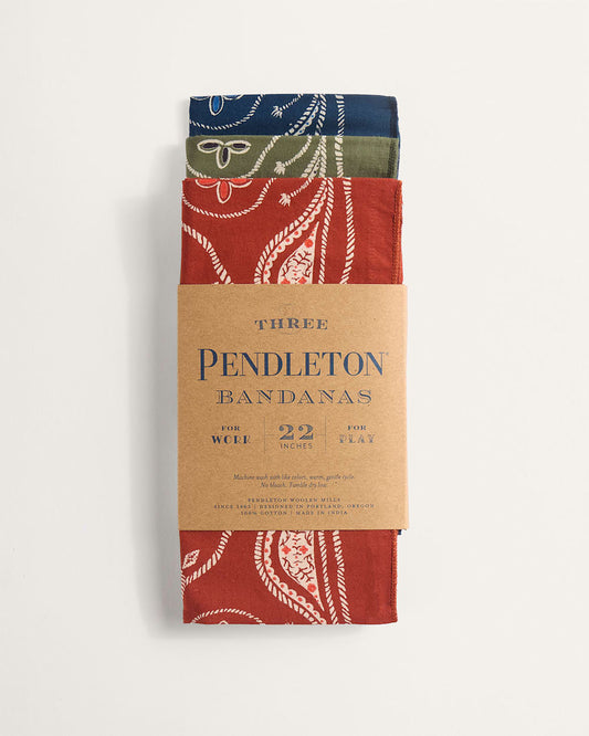 Pendleton Western Three-Pack Bandana Scarves