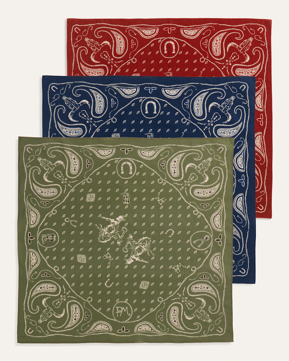 Pendleton Western Three-Pack Bandana Scarves