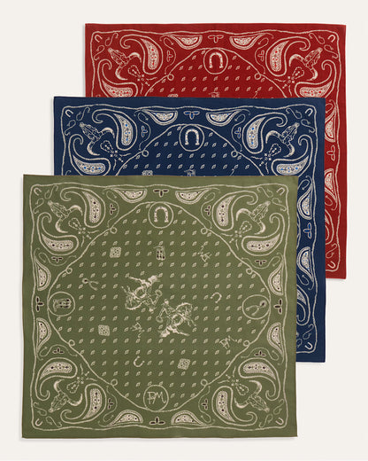 Pendleton Western Three-Pack Bandana Scarves