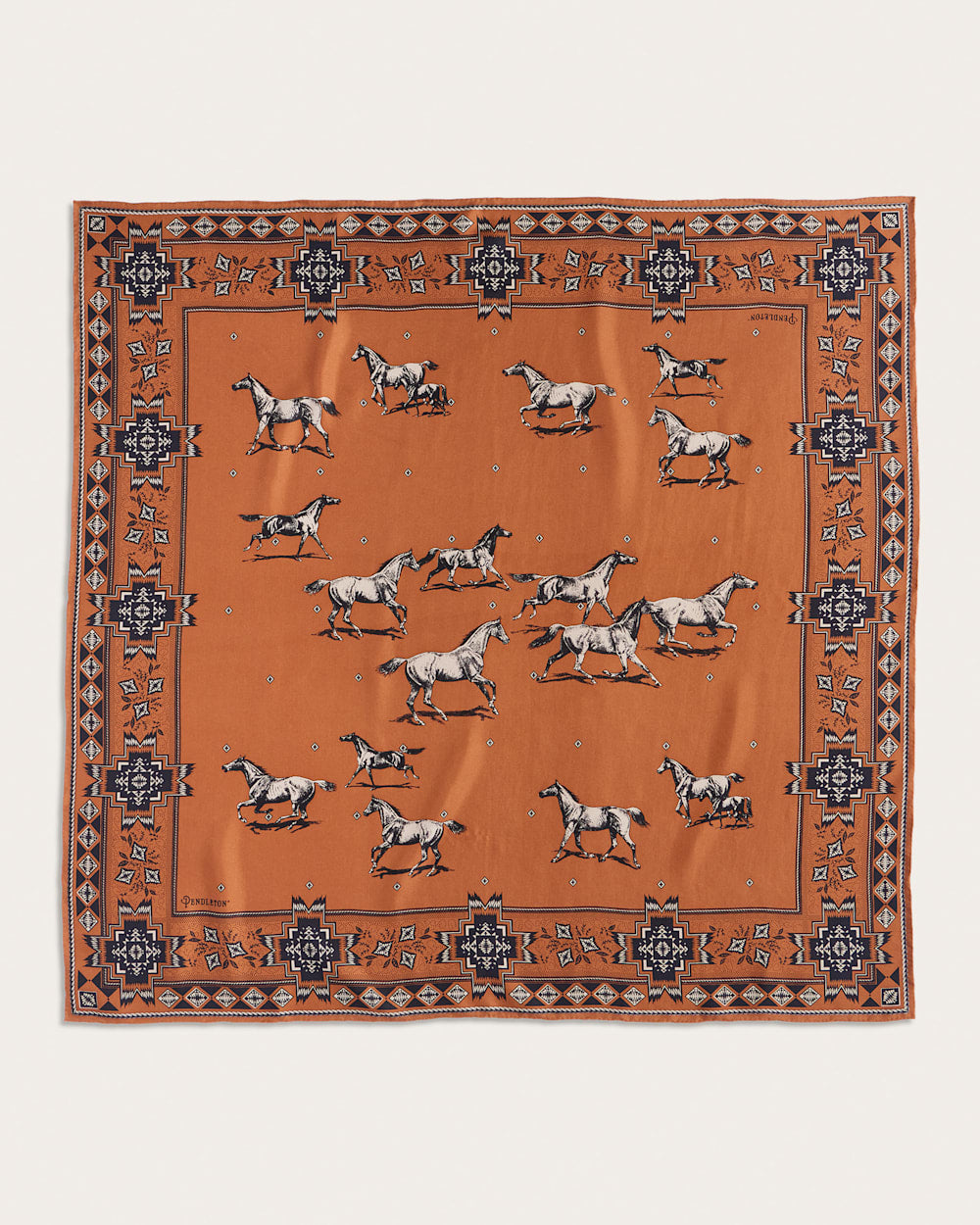 Pendleton Herd Of Horses Silk Scarf