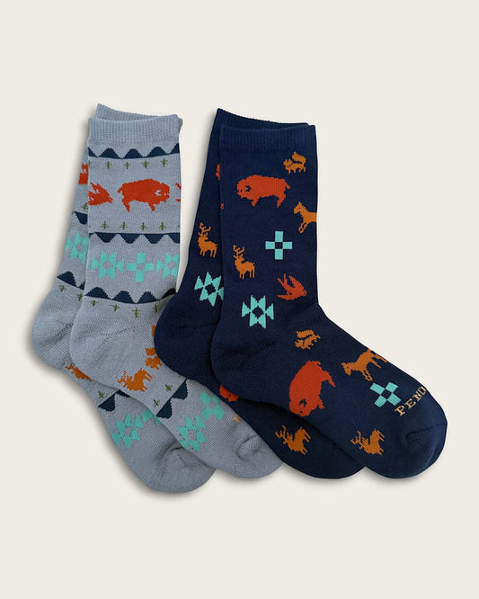 Pendleton Shop Kids 2-Pack Critter Crew Socks in Kids Socks