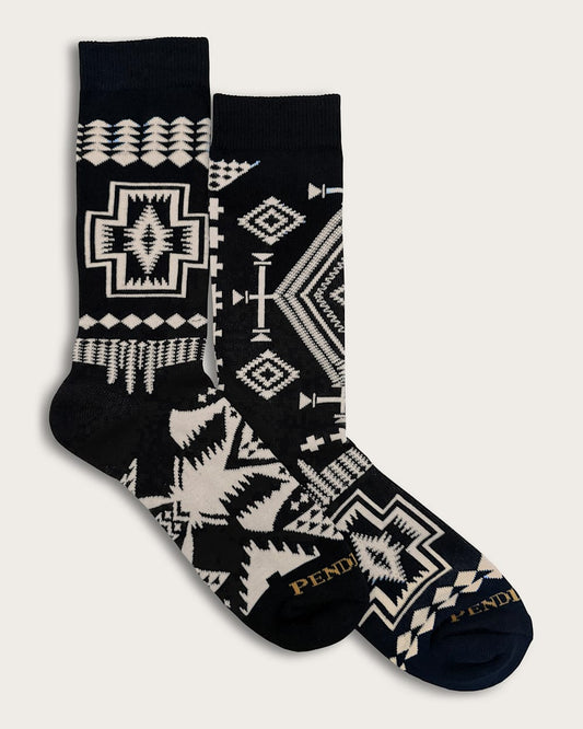 Pendleton Shop Trio Pattern Crew Socks in Socks