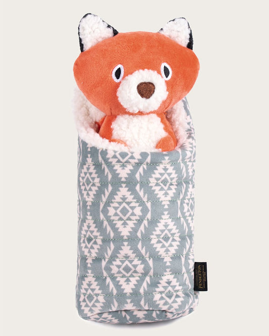 Pendleton Shop Pet Plush Camping Fox Toy Soft and Durable Chew Toy