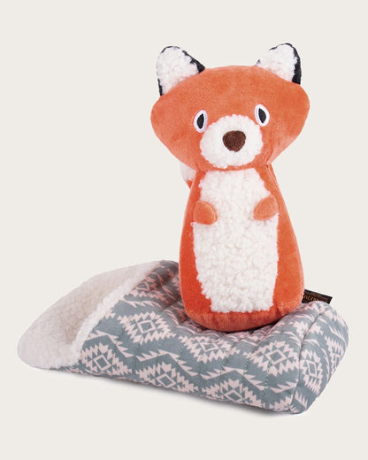 Pendleton Shop Pet Plush Camping Fox Toy Soft and Durable Chew Toy