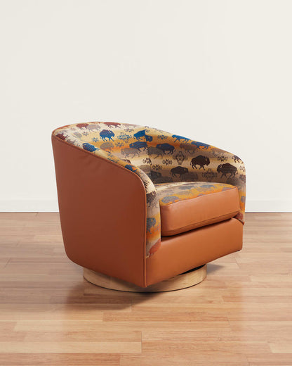 Pendleton Shop Prairie Rush Hour Barrel Chair for Classic Comfort