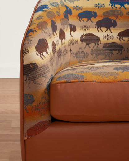 Pendleton Shop Prairie Rush Hour Barrel Chair for Classic Comfort
