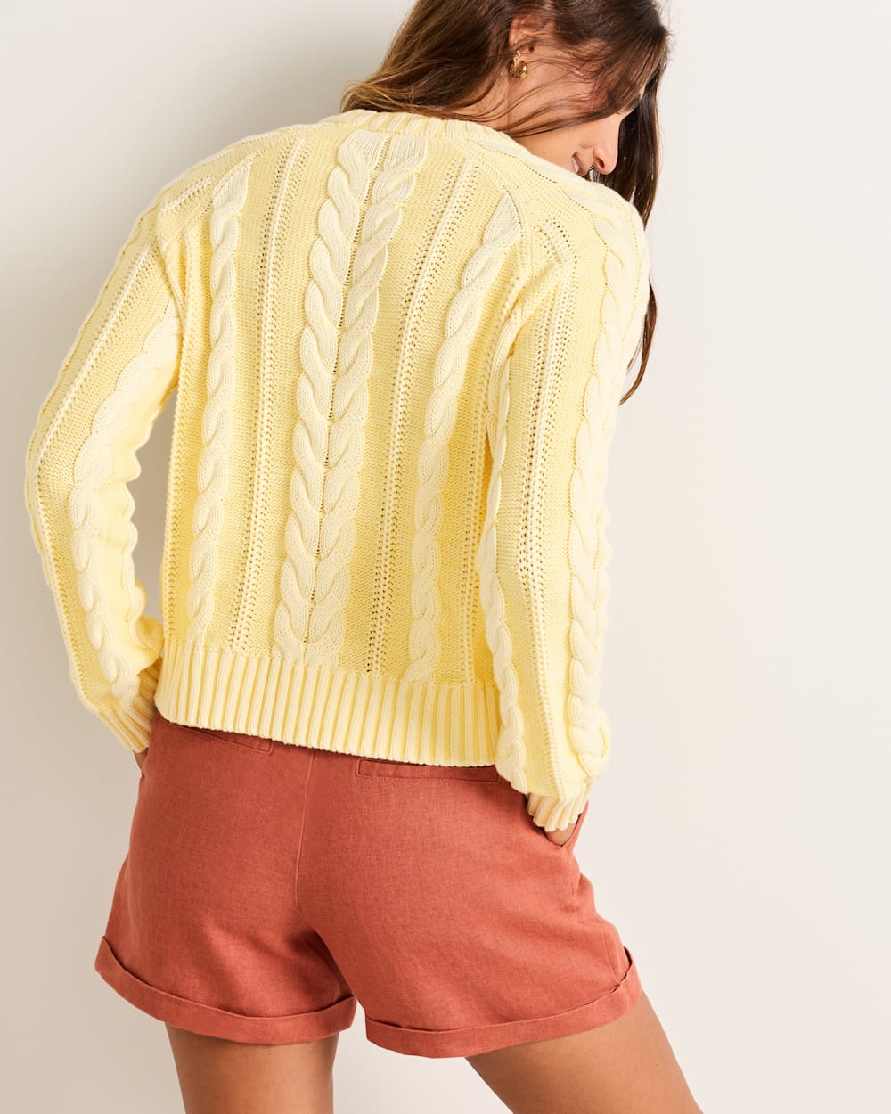 Pendleton Shop Women Cable Knit Cotton Women's Pullover Sweater