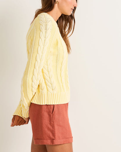 Pendleton Shop Women Cable Knit Cotton Women's Pullover Sweater