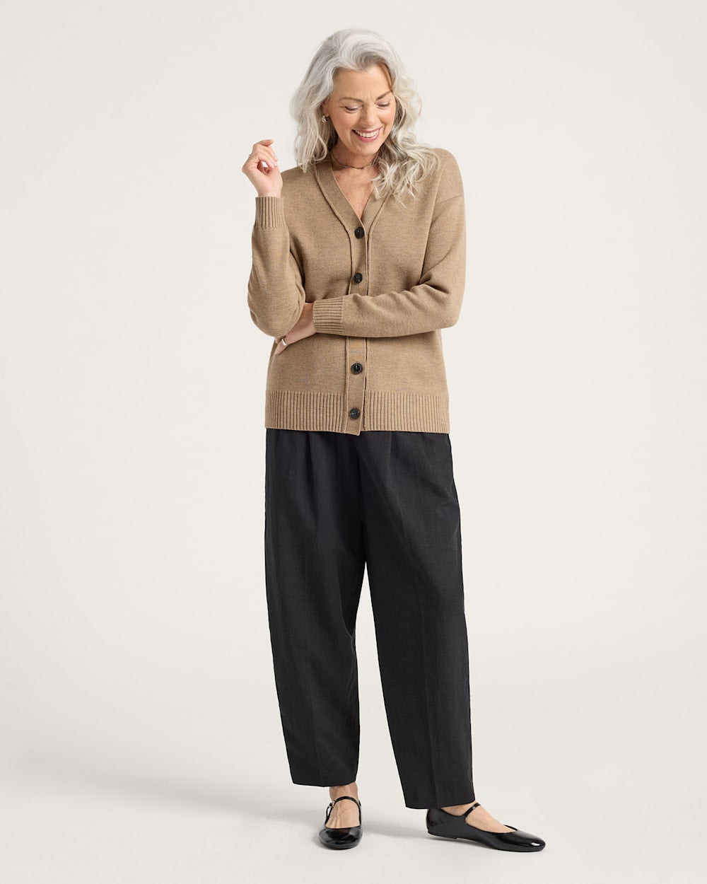 Pendleton Shop Women's Relaxed Merino Cardigan in Sweaters