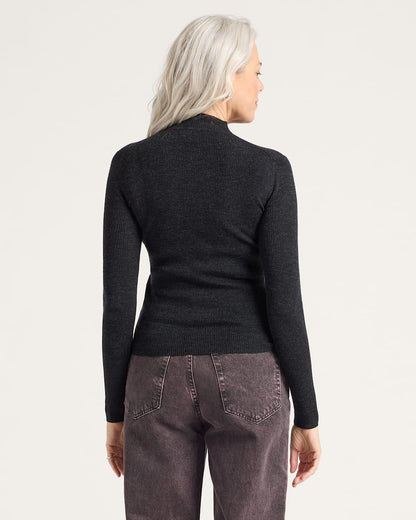 Pendleton Shop Women's Rib Merino Mockneck in Sweaters
