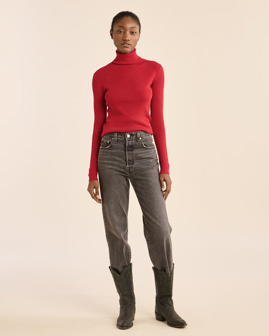 Pendleton Shop Women's Fitted Merino Turtleneck Sweater