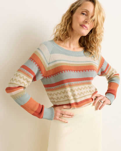 Pendleton Shop Women's Classic Raglan Cotton Pullover Sweater