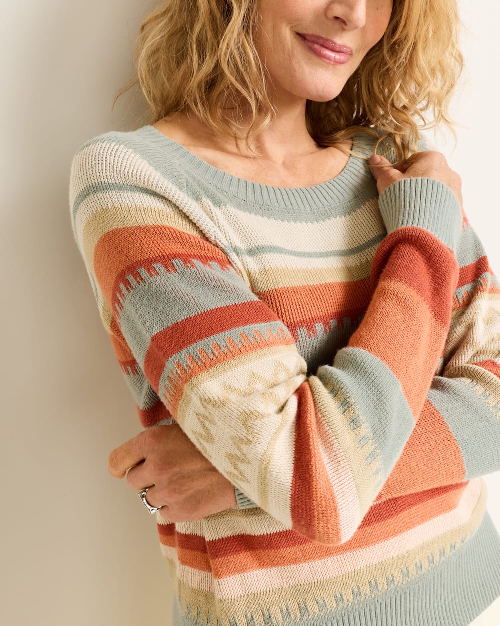 Pendleton Shop Women's Classic Raglan Cotton Pullover Sweater