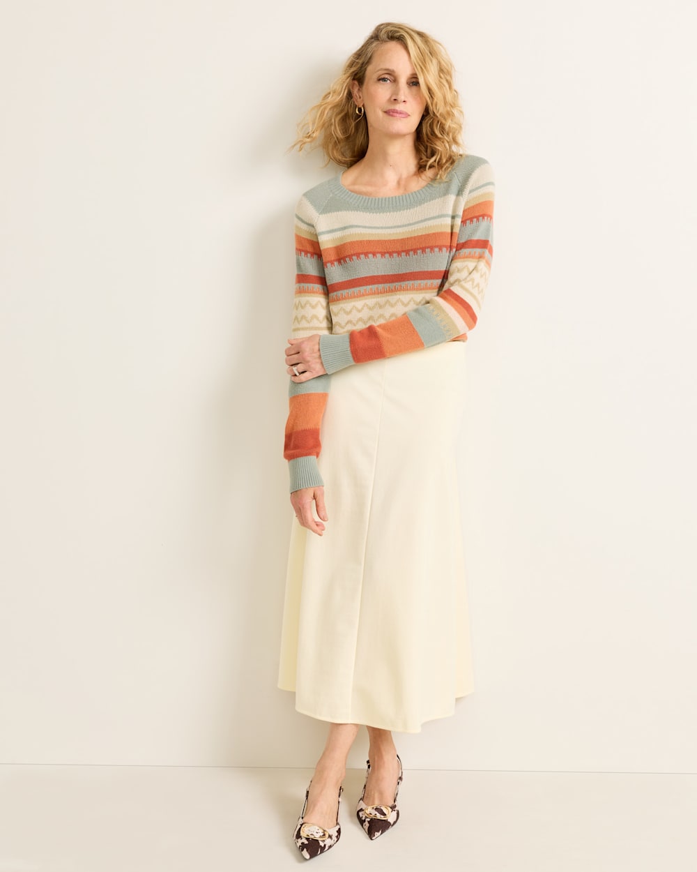 Pendleton Shop Women's Classic Raglan Cotton Pullover Sweater