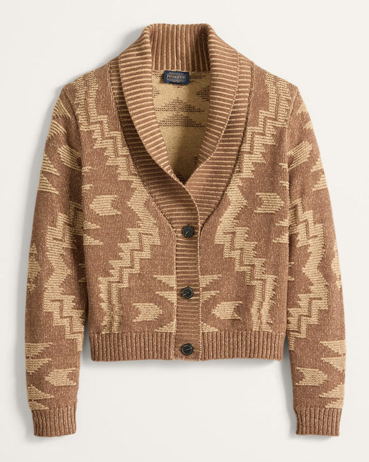 Pendleton Shop Women's Textured Cotton Cardigan Cozy Sweater