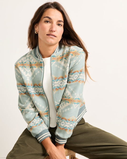 Pendleton Shop Women's USA made Wool Bridge Creek Bomber Jacket