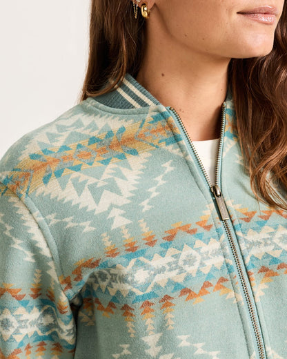 Pendleton Shop Women's USA made Wool Bridge Creek Bomber Jacket