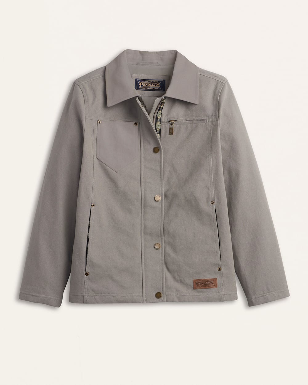 Pendleton Shop Women's Hazel Swing Back Canvas Jacket Lined Coat