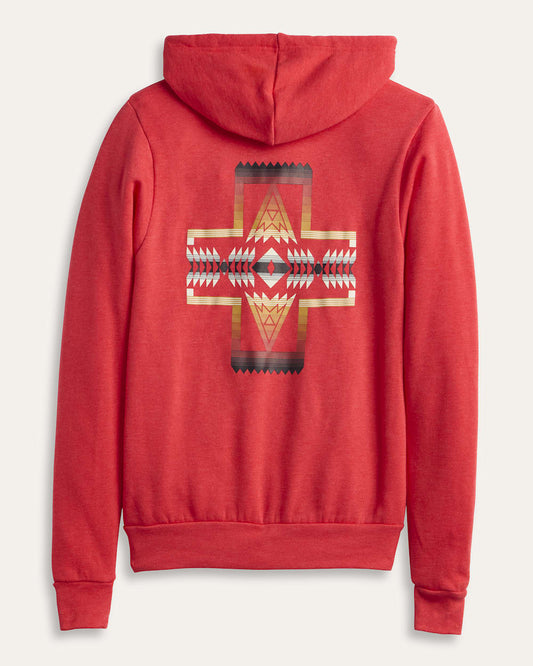 Pendleton Shop Women's Short-Sleeve Cotton Heritage Graphic Zip Hoodie