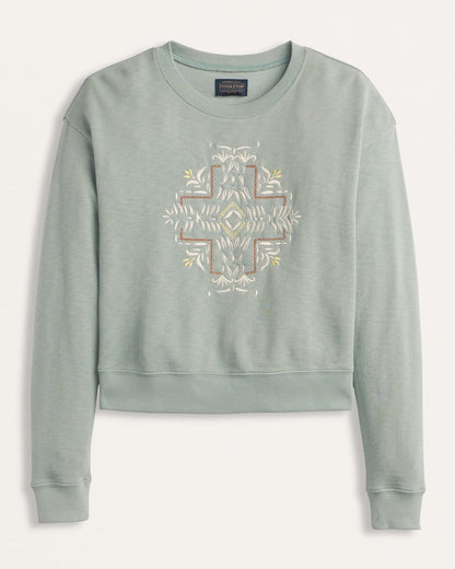 Pendleton Shop Women's Cotton Embroidered French Terry Pullover