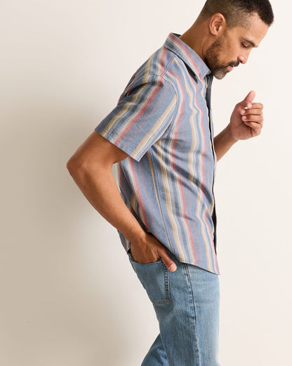 Pendleton Shop Men's Short-Sleeve Stripe Cotton Bayside Shirt