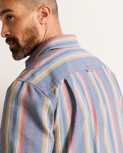 Pendleton Shop Men's Short-Sleeve Stripe Cotton Bayside Shirt
