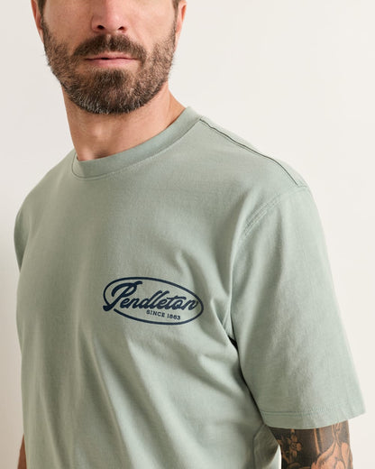 Pendleton Shop Men's Short-Sleeve Deschutes Salmon Graphic Tee