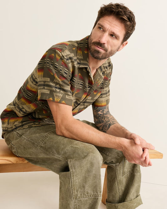 Pendleton Shop Men's Short-Sleeve Doublesoft Cotton Gateway Shirt