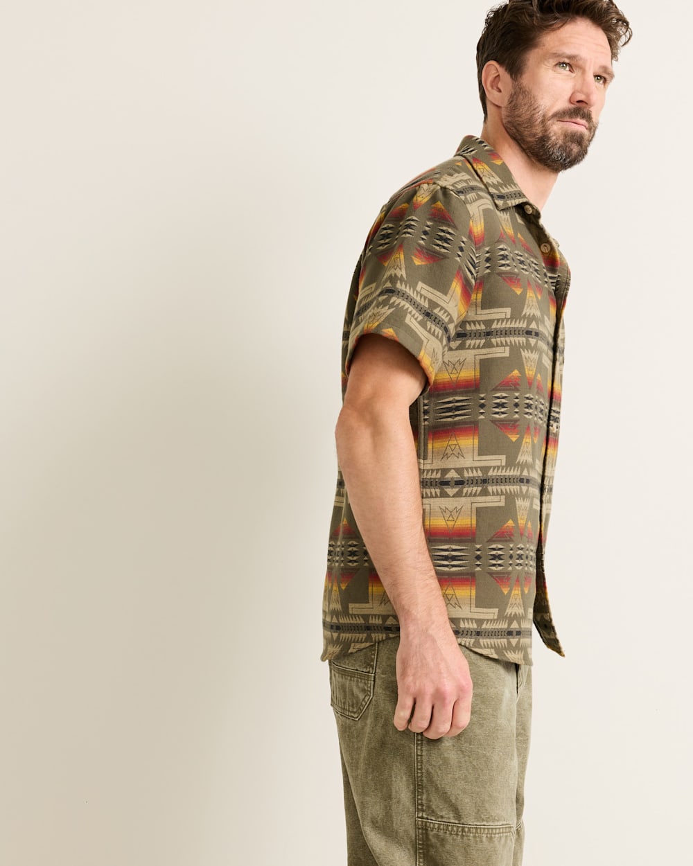 Pendleton Shop Men's Short-Sleeve Doublesoft Cotton Gateway Shirt
