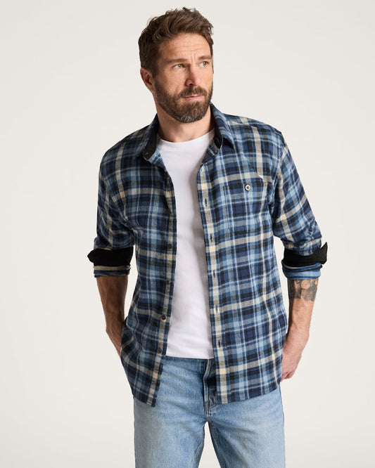 Pendleton Shop Men's Plaid Cotton Fremont Flannel Shirt Tops