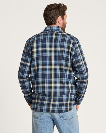 Pendleton Shop Men's Plaid Cotton Fremont Flannel Shirt Tops