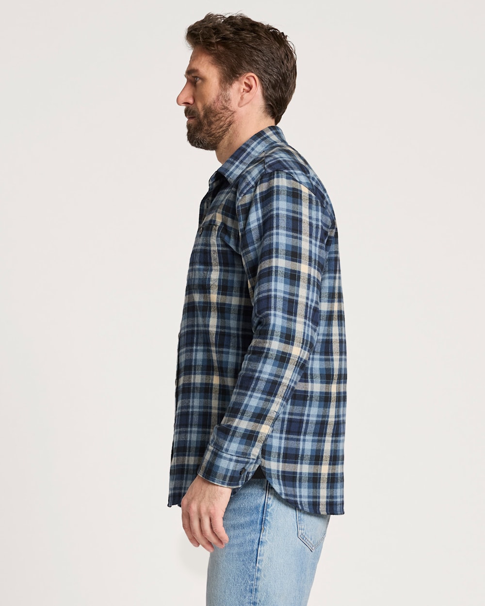 Pendleton Shop Men's Plaid Cotton Fremont Flannel Shirt Tops