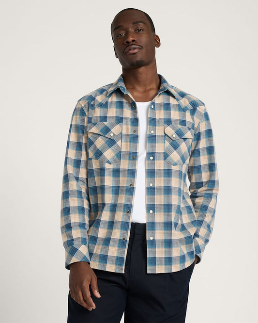 Pendleton Shop Men's Plaid Wyatt Cotton Shirt in Shirts
