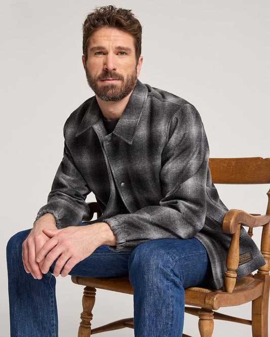 Pendleton Shop Men's Quilted Wool Coaches Jacket in Outerwear
