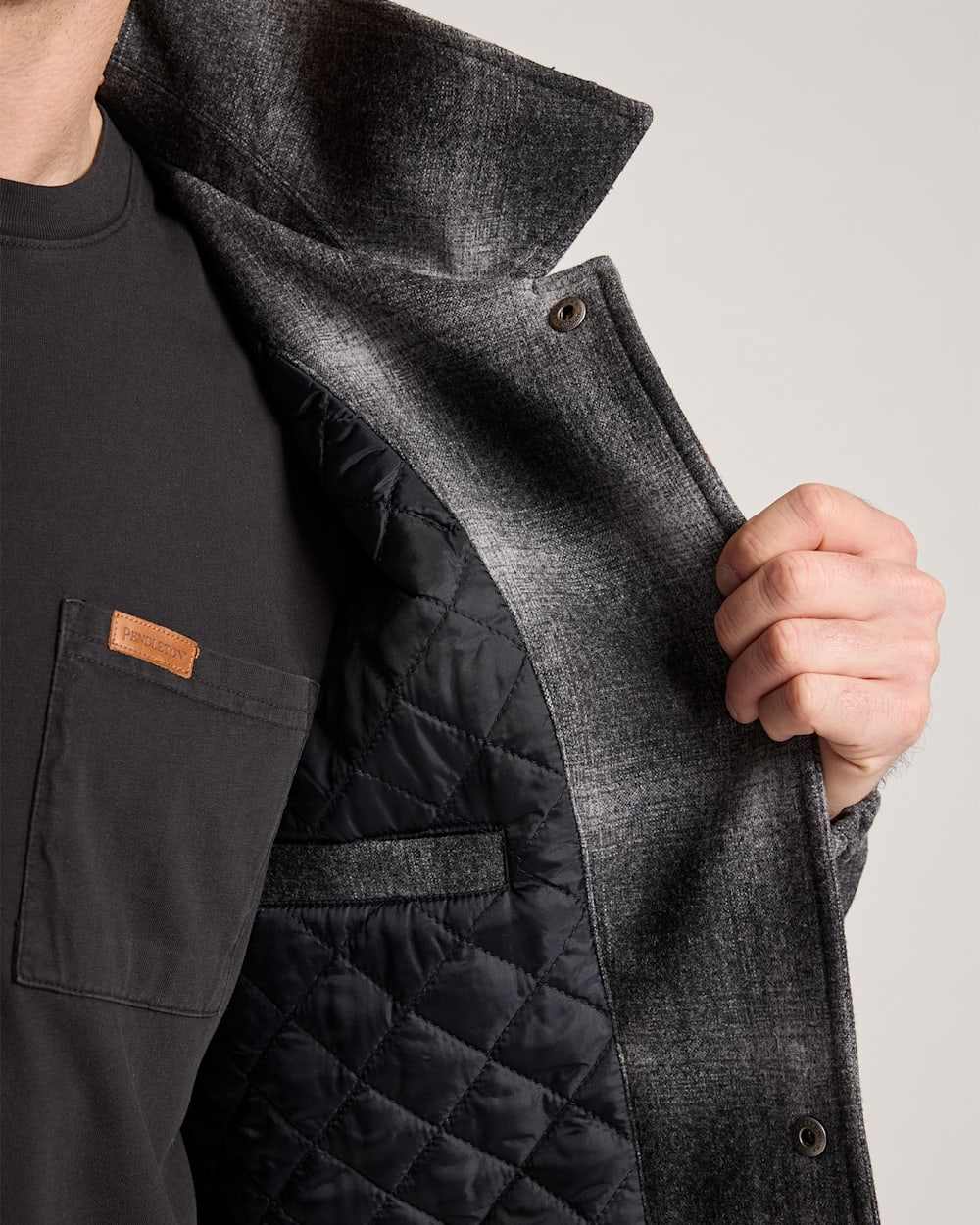 Pendleton Shop Men's Quilted Wool Coaches Jacket in Outerwear