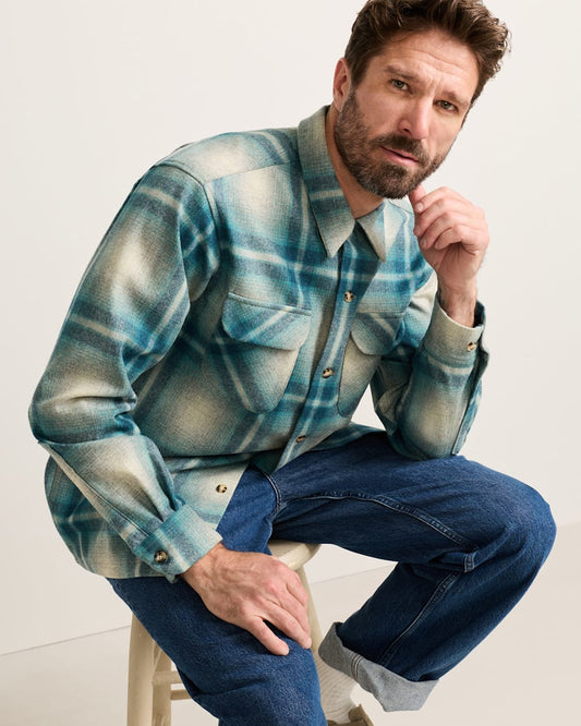 Pendleton Shop Men's Plaid Wool Board Shirt: Stylish Comfort