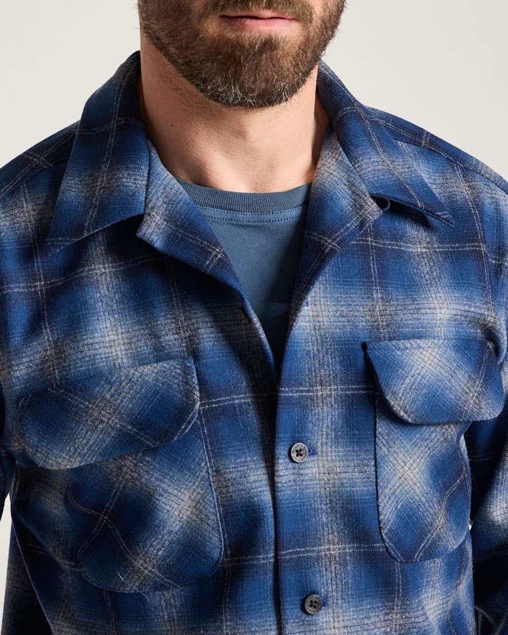 Pendleton Shop Men's Plaid Wool Board Shirt: Stylish Comfort
